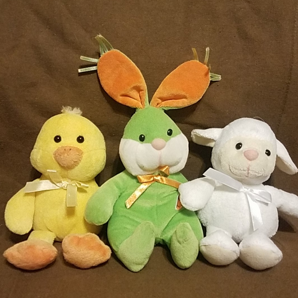 Easter Spring Stuffed Animal Trio